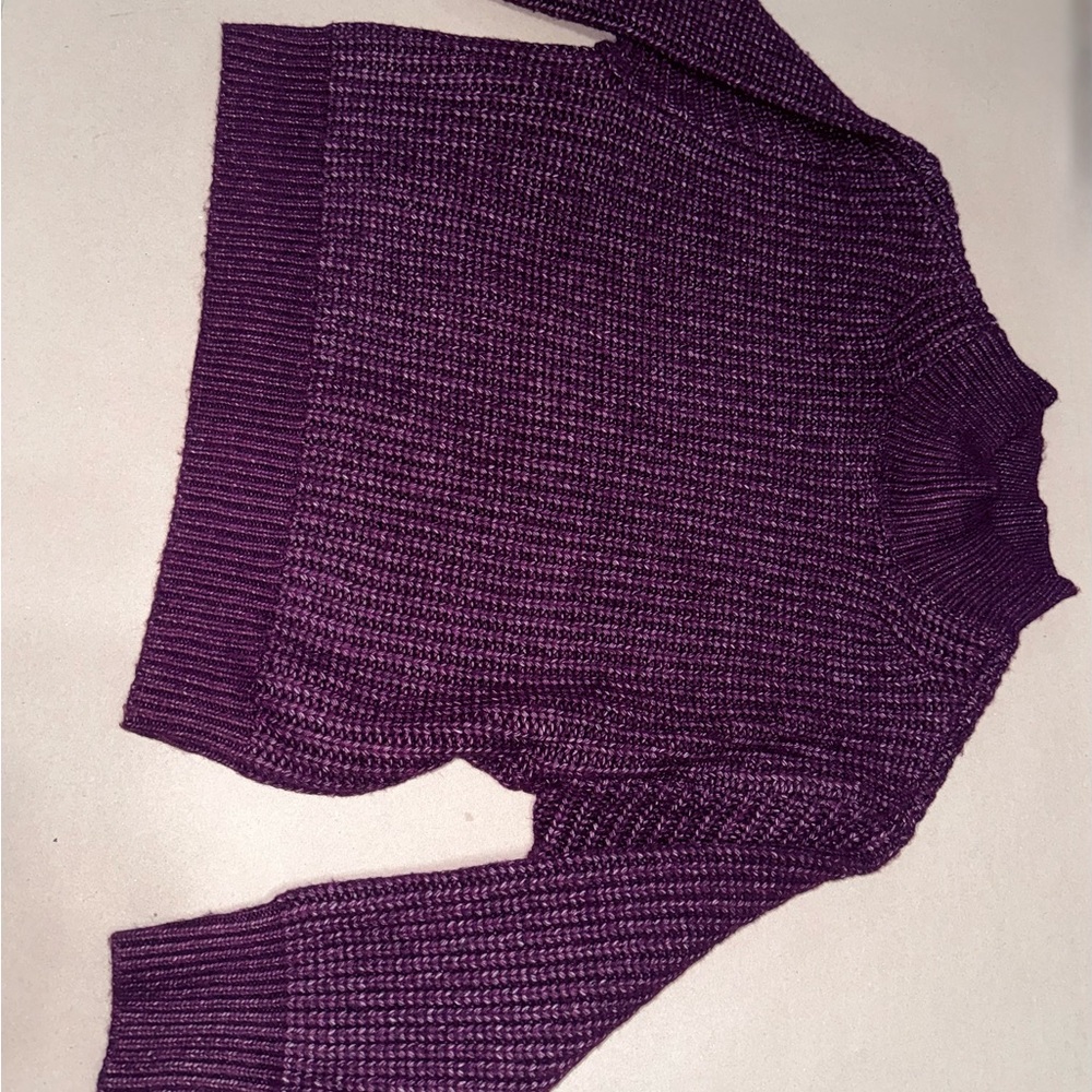 Falls Creek Women's Rich Purple Turtleneck Sweater